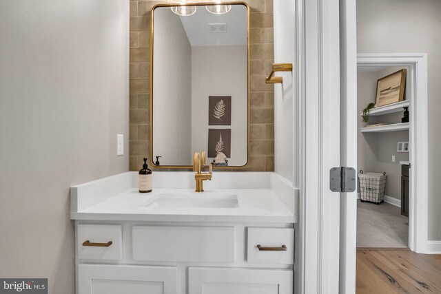 263 Breeches Run Unit 76, Boiling Springs, PA 17007 - bathroom featuring vanity and wood finished floors
