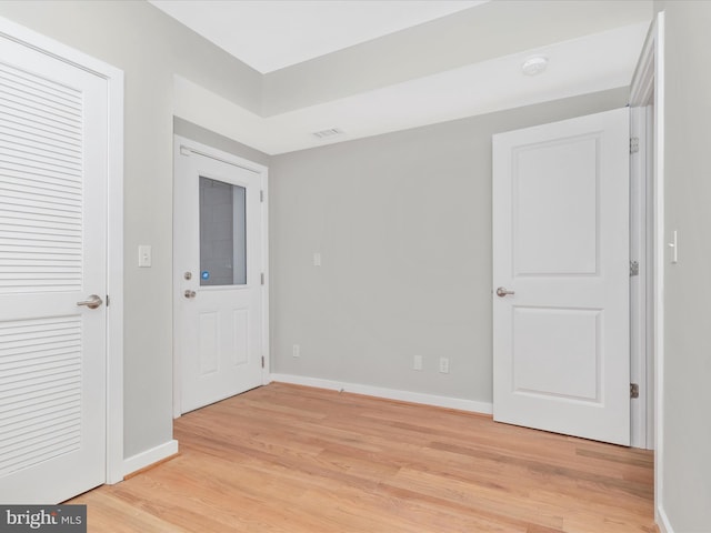 interior space featuring light hardwood / wood-style floors