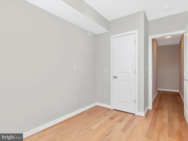 interior space with light wood-type flooring