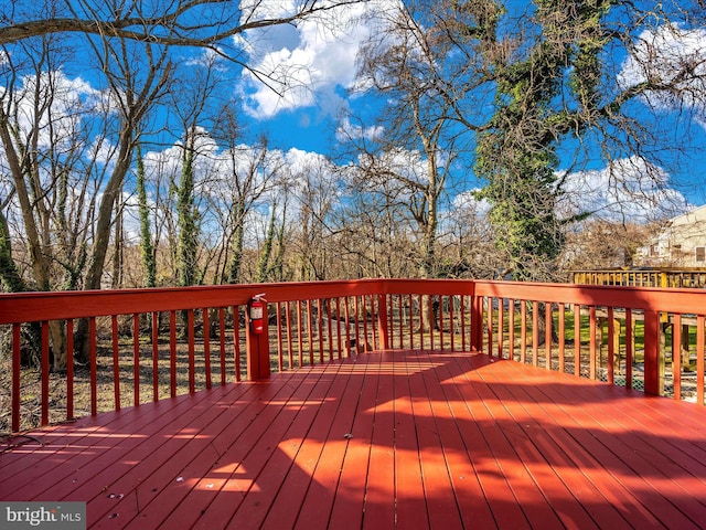 view of deck