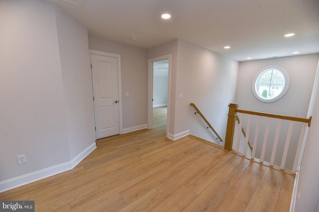 interior space with hardwood / wood-style flooring