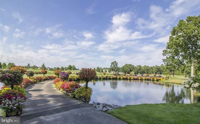 view of water feature