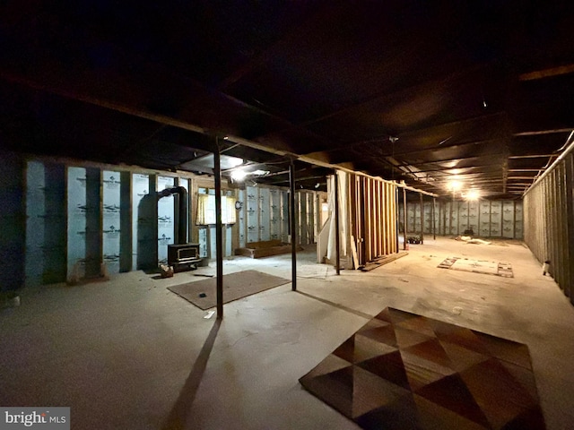 view of basement