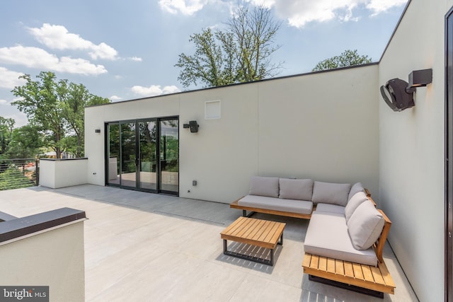 view of patio with outdoor lounge area