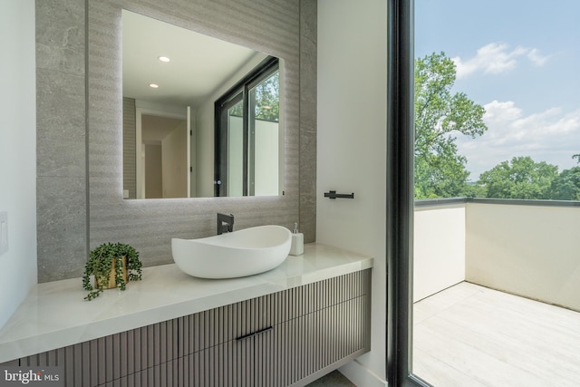 bathroom with vanity