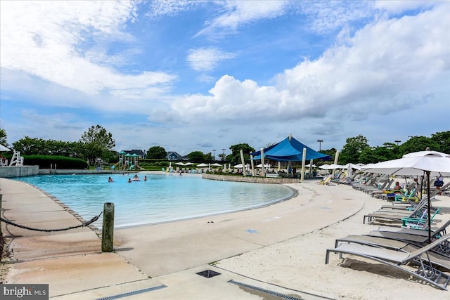 view of pool