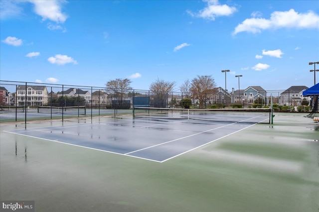 view of tennis court