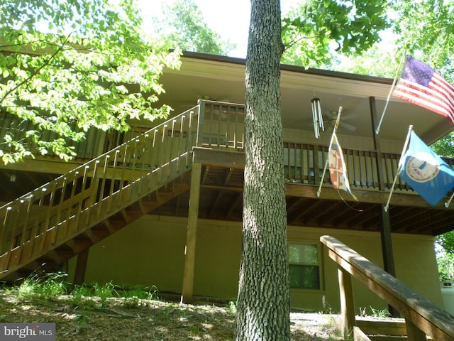 view of rear view of property