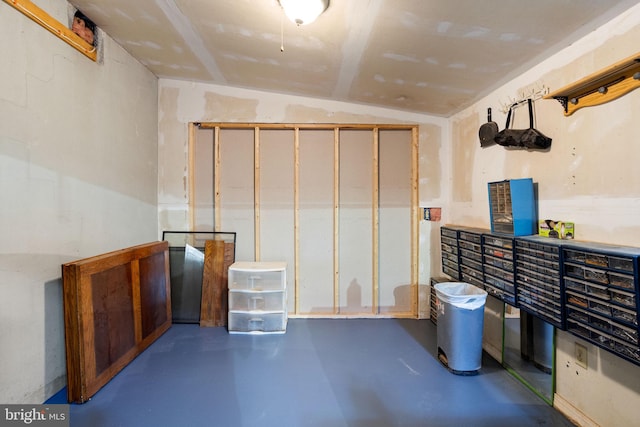 view of basement