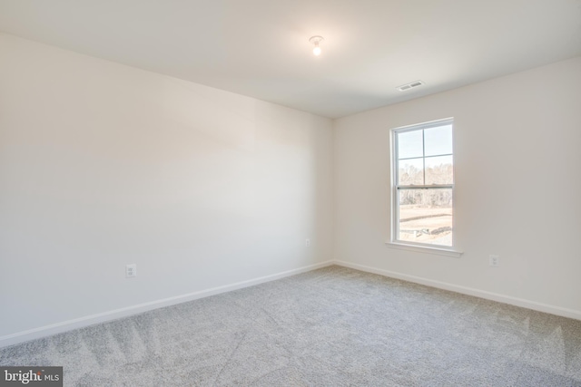 view of carpeted empty room