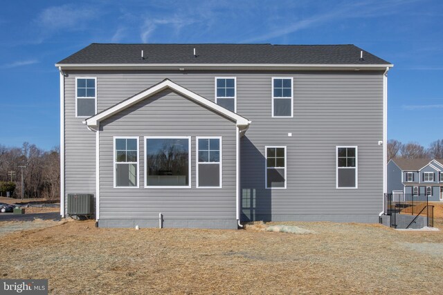 2107 Warrenton Rd, Fredericksburg, VA 22406 - rear view of property with central air condition unit