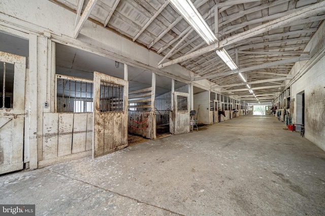 view of horse barn