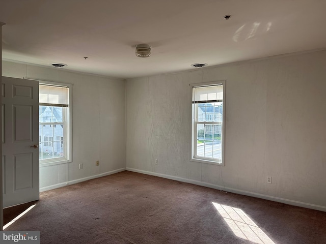 empty room featuring carpet flooring