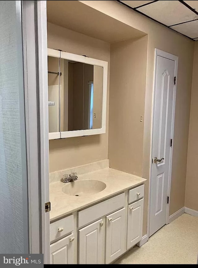 bathroom with vanity