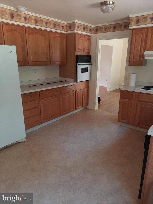 kitchen with white appliances