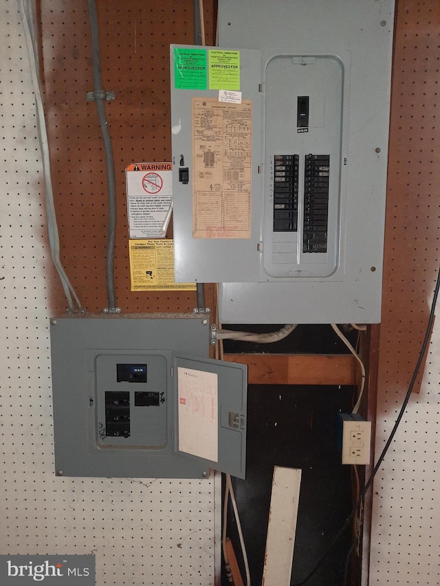 utility room featuring electric panel