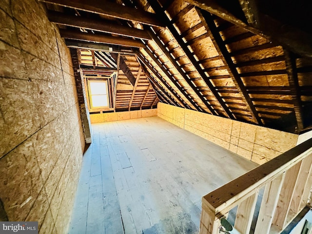 view of attic