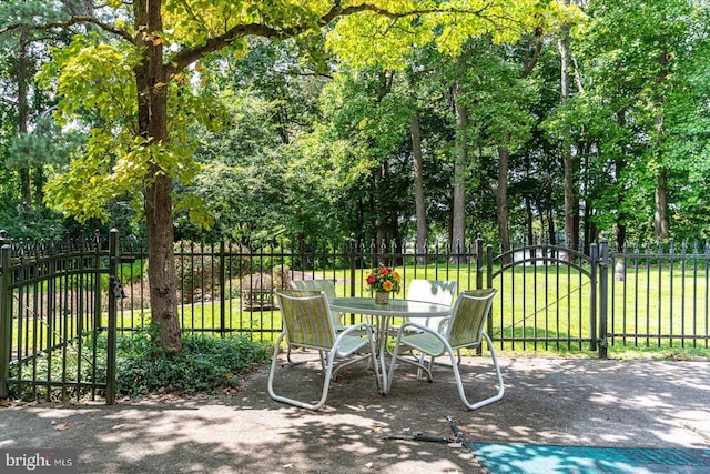 view of patio