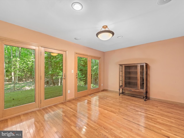 interior space with light wood-type flooring