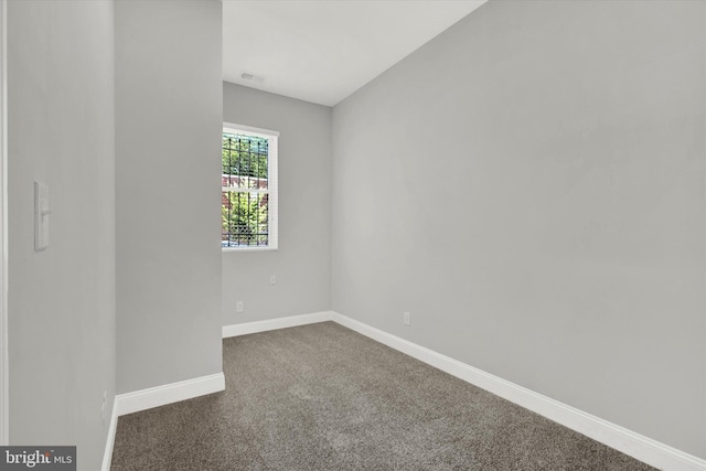 view of carpeted empty room