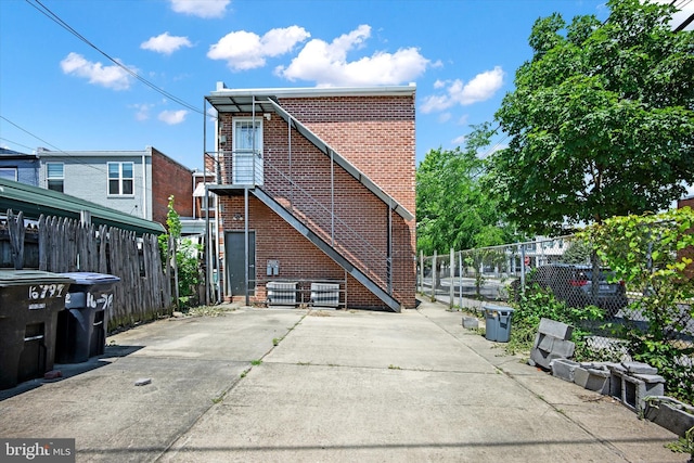 view of rear view of property