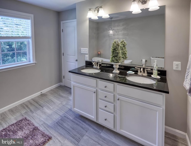 bathroom featuring vanity