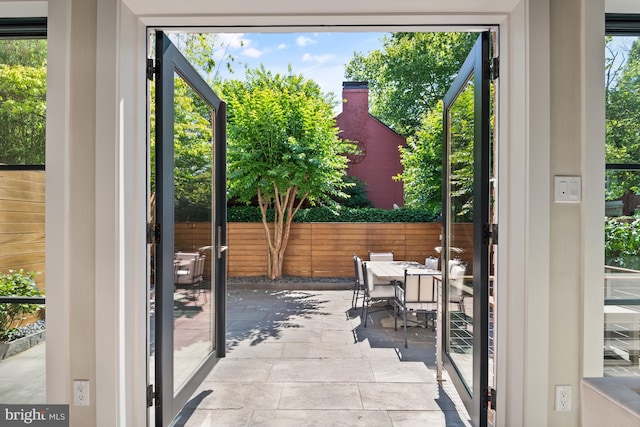 view of doorway to outside