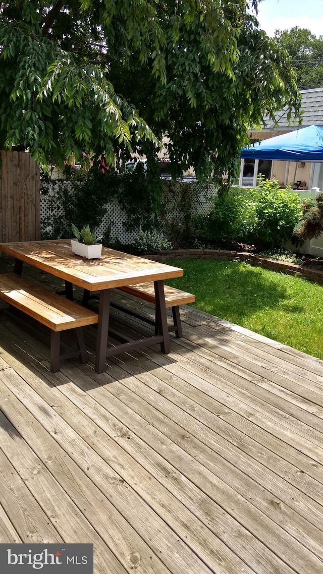 view of wooden terrace