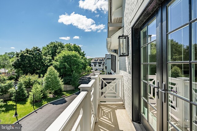 view of balcony