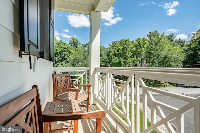 view of balcony