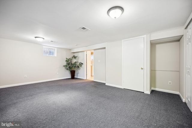 view of carpeted empty room