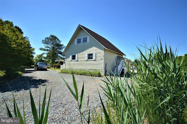 view of home's exterior