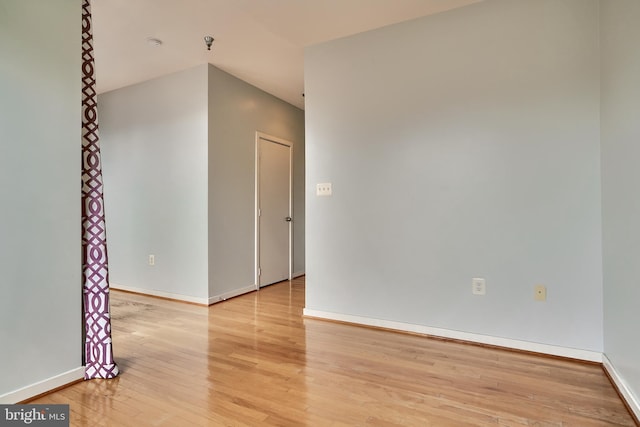 empty room featuring hardwood / wood-style floors