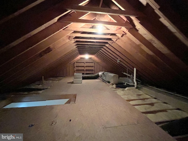 view of attic