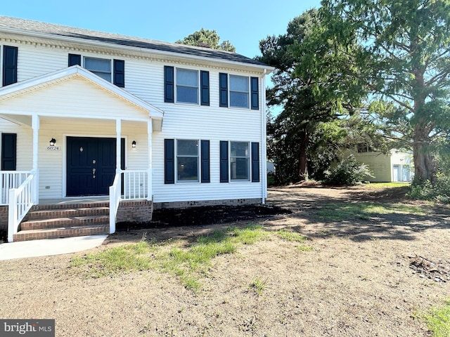 view of front of property