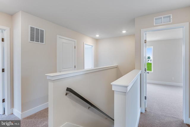 interior space with light colored carpet