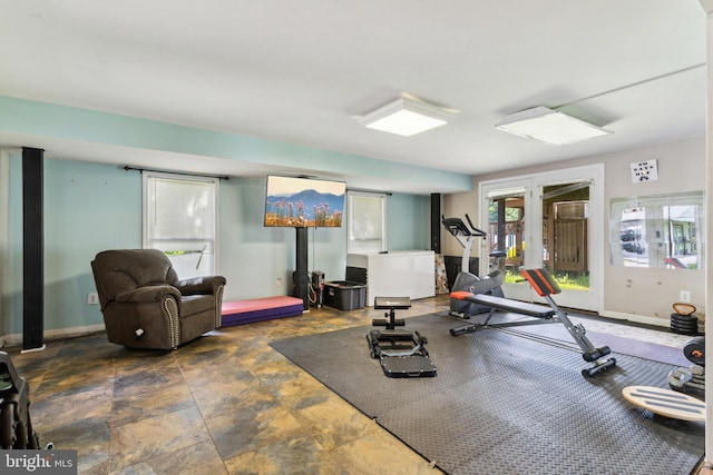 view of exercise room