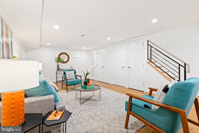 bedroom featuring wood-type flooring