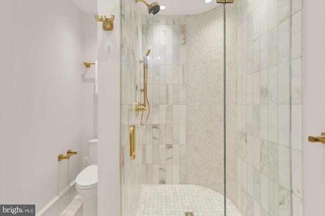 1201 D St NE, Washington, DC 20002 - bathroom with toilet and a tile shower