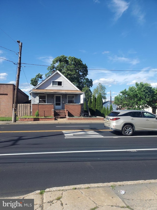 view of front of home with a porch