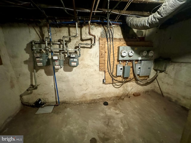 utility room featuring electric panel