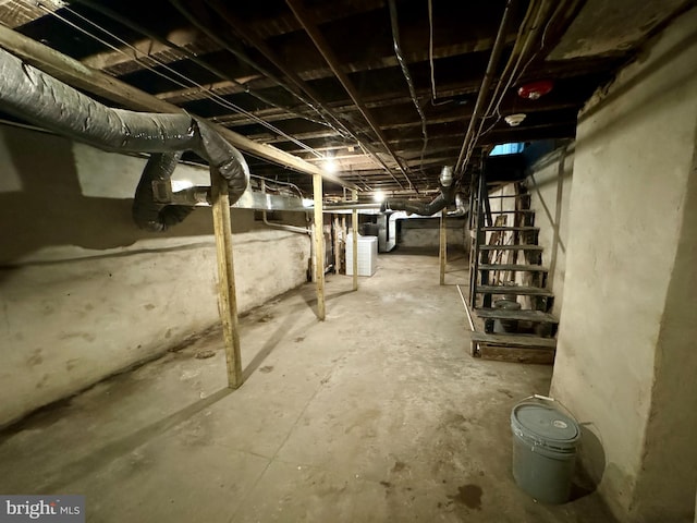 view of basement