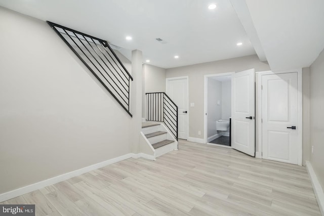 interior space featuring hardwood / wood-style floors