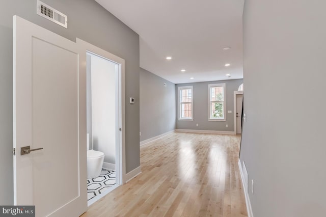 interior space featuring light hardwood / wood-style flooring