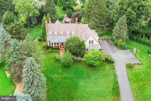 birds eye view of property