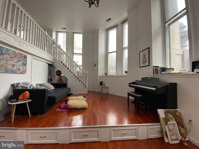 interior space featuring hardwood / wood-style floors