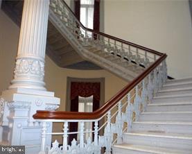 stairs with decorative columns