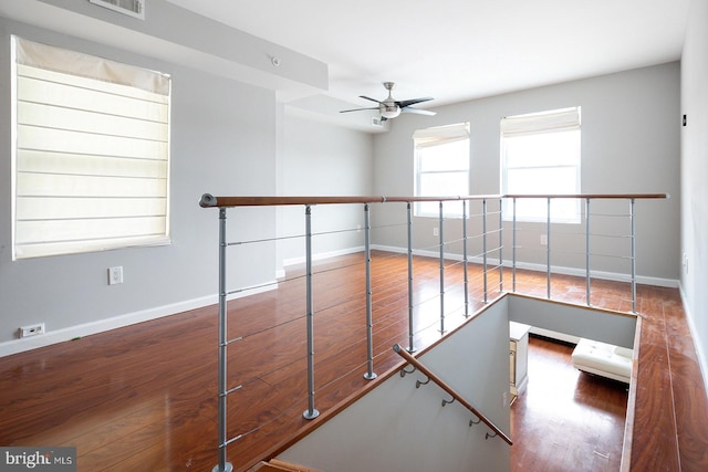 interior space featuring dark wood-type flooring