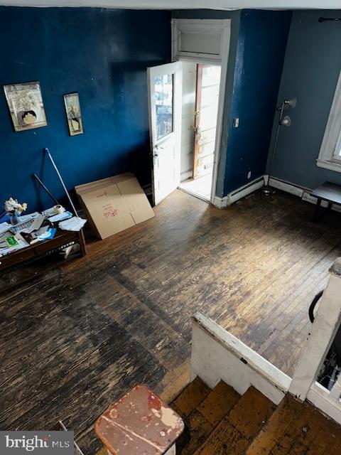 entrance foyer featuring hardwood / wood-style flooring