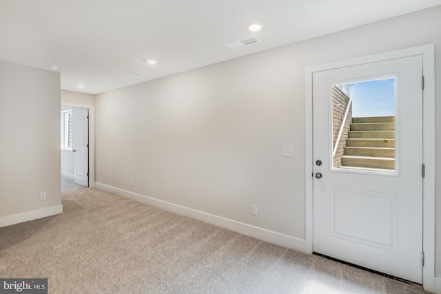 view of carpeted empty room